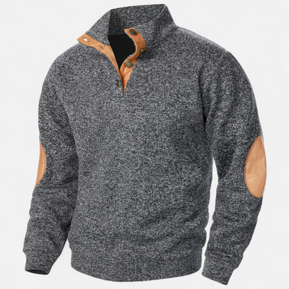 Corvane | Men’s Stand-Up Collar Knitted Sweater