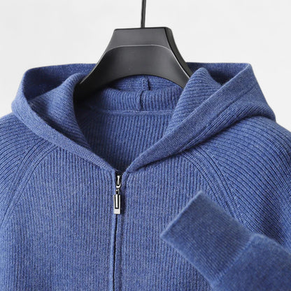 Alvion | Men’s Merino Wool Hooded Cardigan