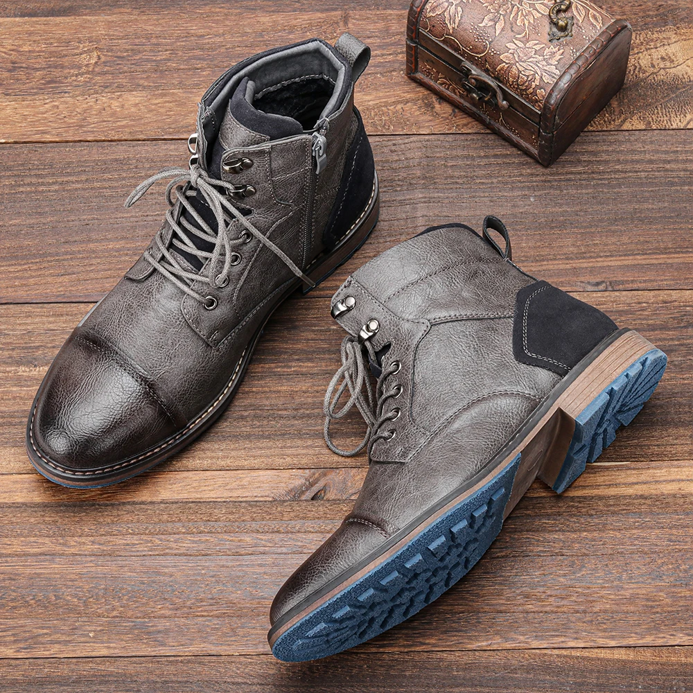 Coryne | Women’s Genuine Leather Lace-Up Boots