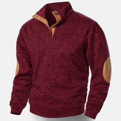 Corvane | Men’s Stand-Up Collar Knitted Sweater
