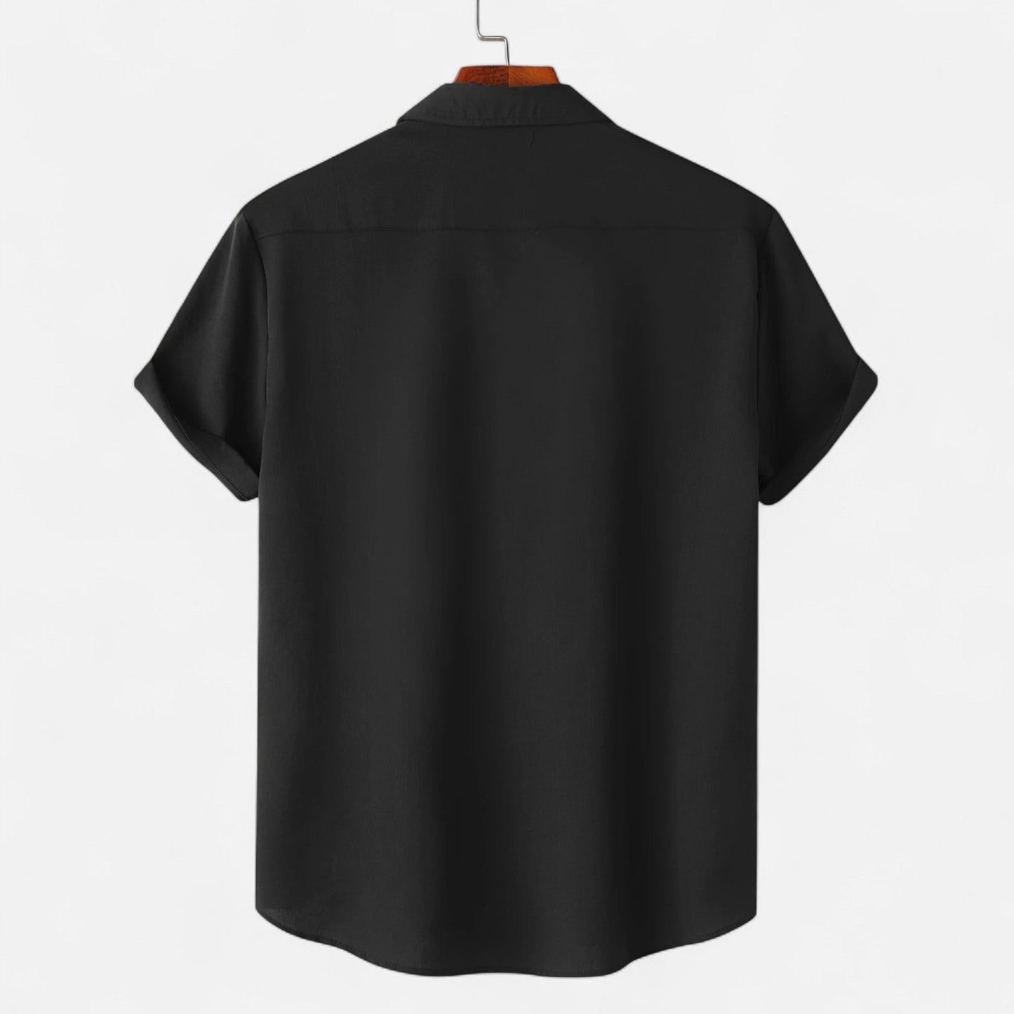 Alessio | Men’s Casual Brown Short-Sleeve Shirt