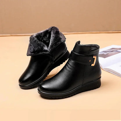 Wolffie | Orthopedic Leather & Wool Winter Boots