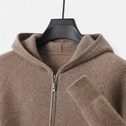 Alvion | Men’s Merino Wool Hooded Cardigan