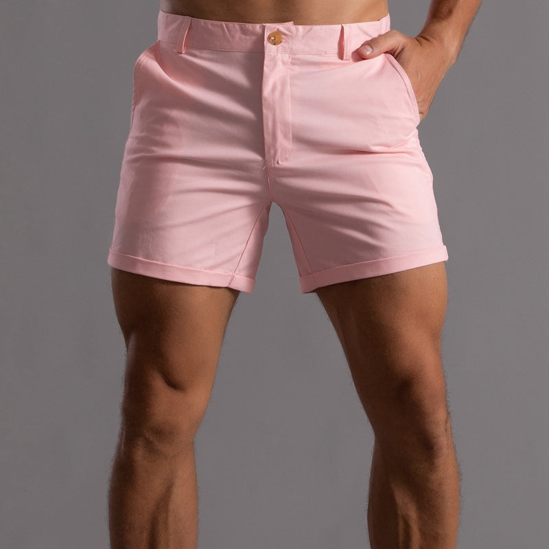 Abraham | Men’s Slim-Fit Tailored Summer Shorts
