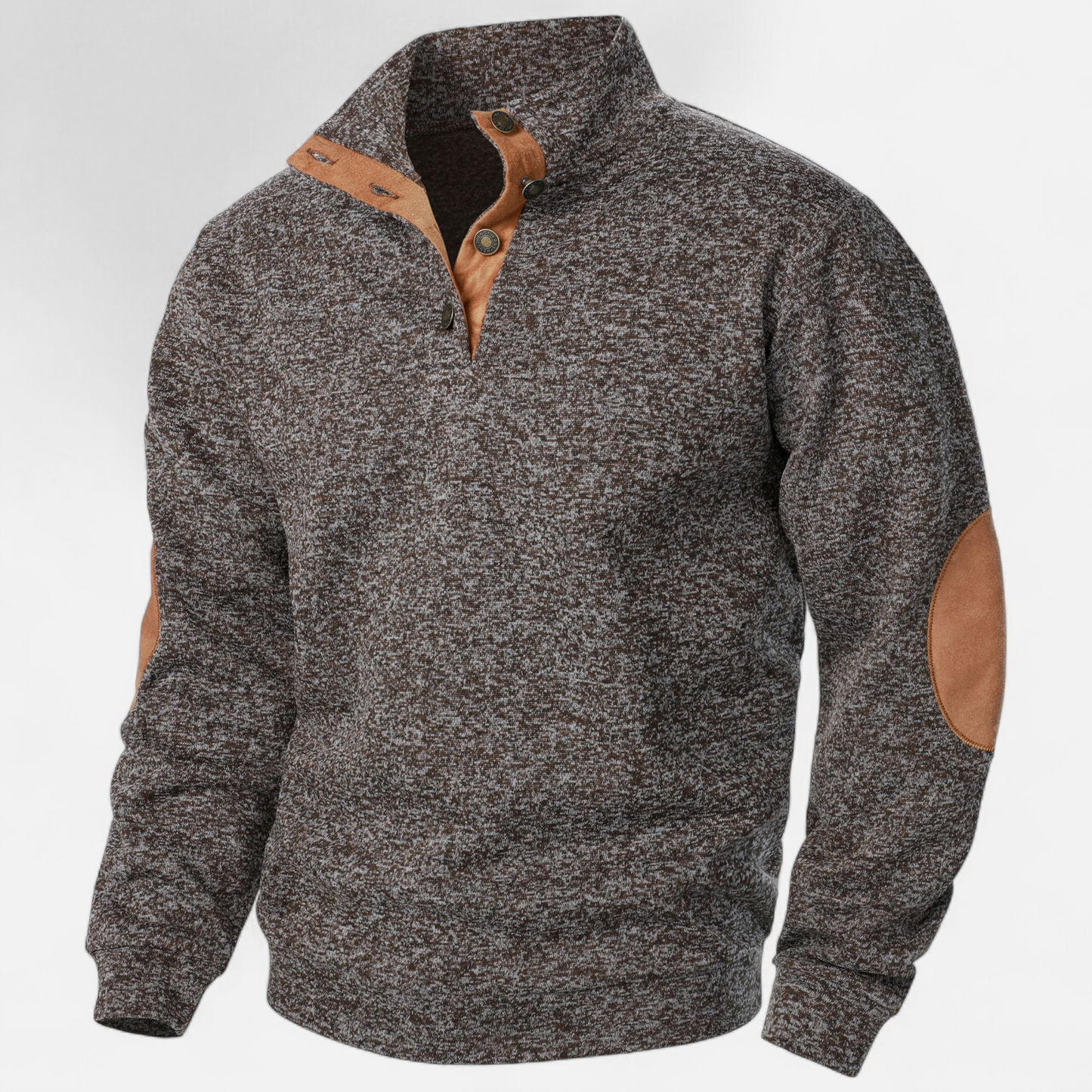 Corvane | Men’s Stand-Up Collar Knitted Sweater