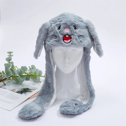 BunnyBounce | Plush Bunny Hat with Moving Ears
