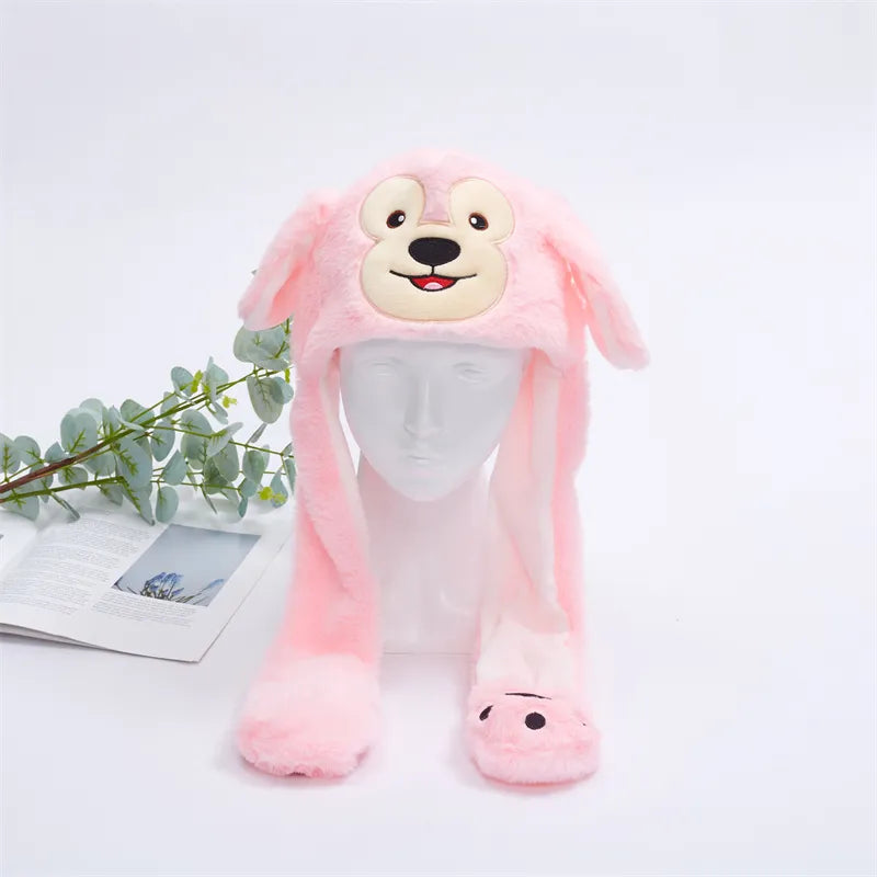 BunnyBounce | Plush Bunny Hat with Moving Ears