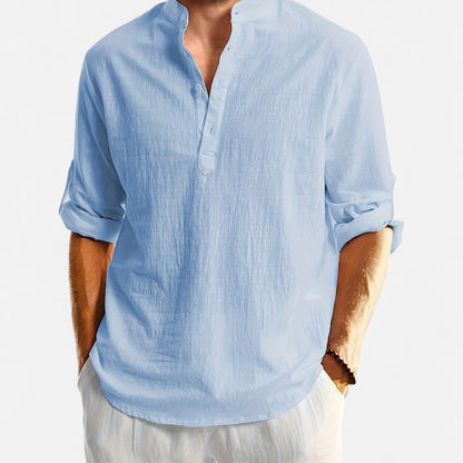 Archer| Men’s Linen Henley Shirt