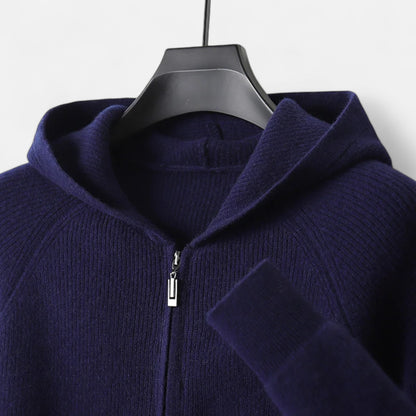 Alvion | Men’s Merino Wool Hooded Cardigan