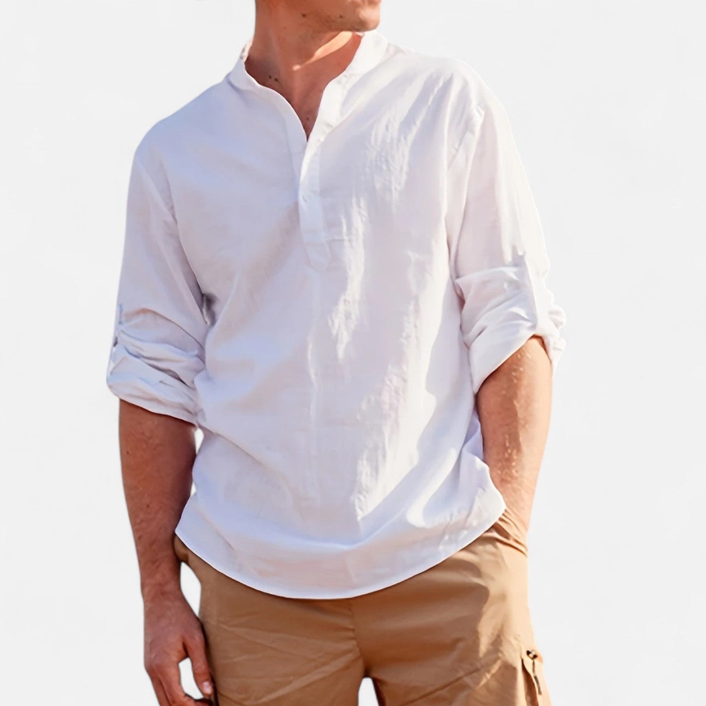 Archer| Men’s Linen Henley Shirt