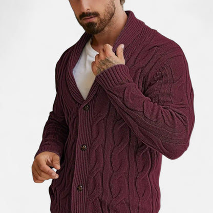 Tavaro | Men’s Geometric Knit Cardigan