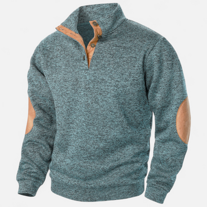 Corvane | Men’s Stand-Up Collar Knitted Sweater