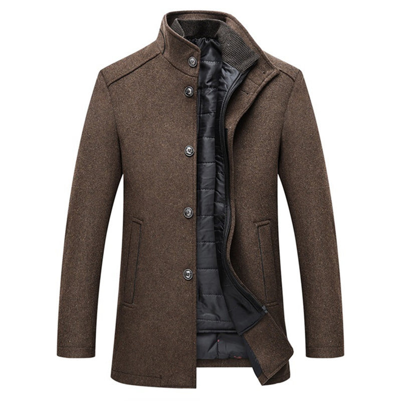 Asher | Men’s Long Sleeve Winter Overcoat