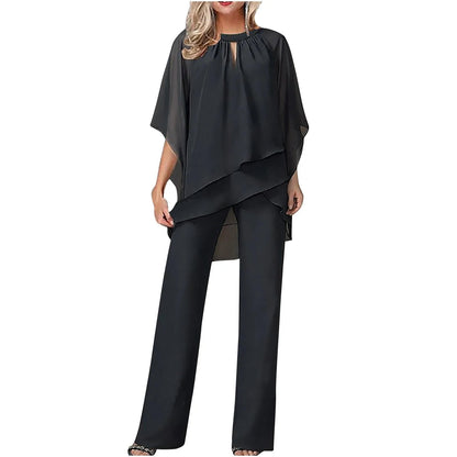 Seraphyne | Women’s Elegant Chiffon Formal Pantsuit
