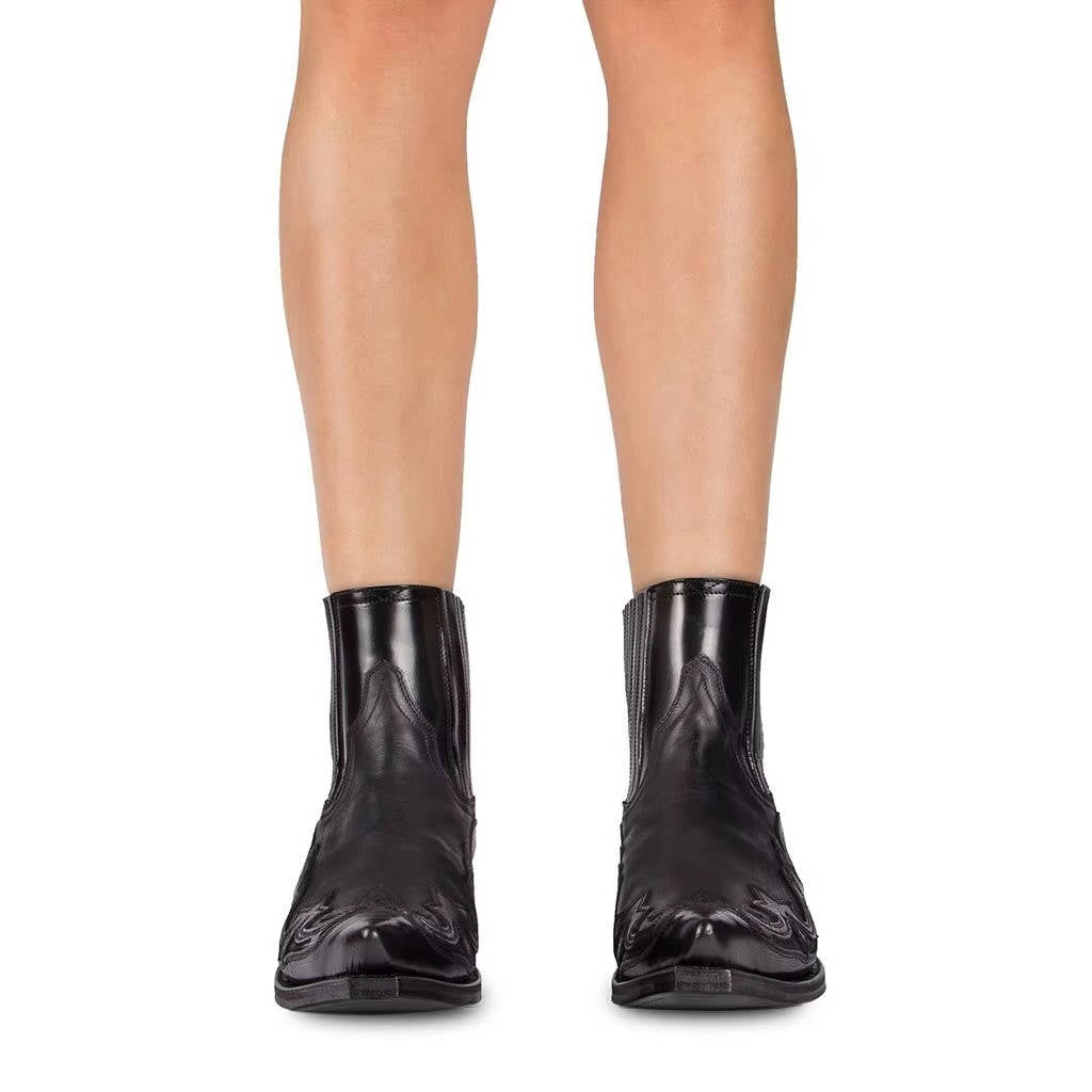 Wysette | Women’s Western Ankle Boots in Leather