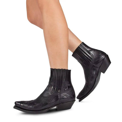 Wysette | Women’s Western Ankle Boots in Leather