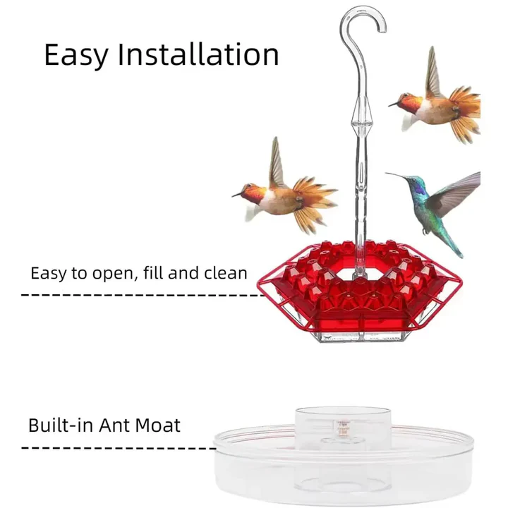 Ant Proof Hummingbird Feeder | Premium Leak-Proof Garden Bird Feeder