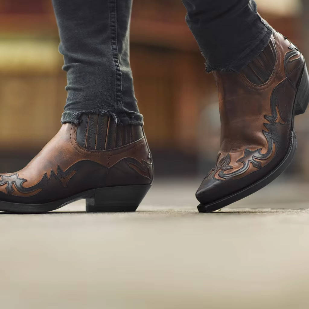 Wysette | Women’s Western Ankle Boots in Leather