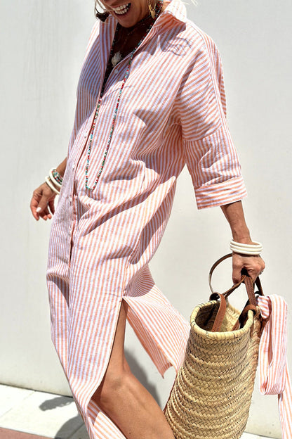 Xyla | Women’s Striped Shirt Dress