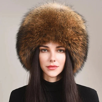 Sylven | Women’s Genuine Fox Fur Winter Hat