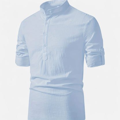 Archer| Men’s Linen Henley Shirt