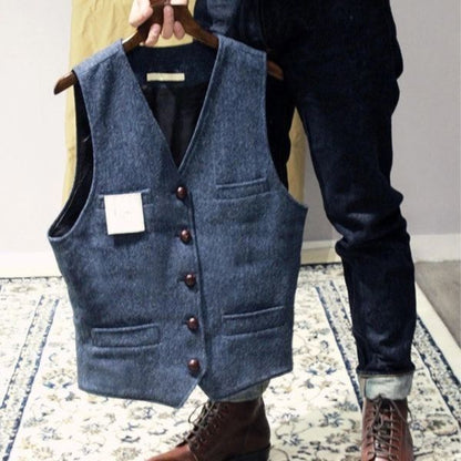 Aden Vest | Men’s Vintage-Inspired Sleeveless Layering Vest