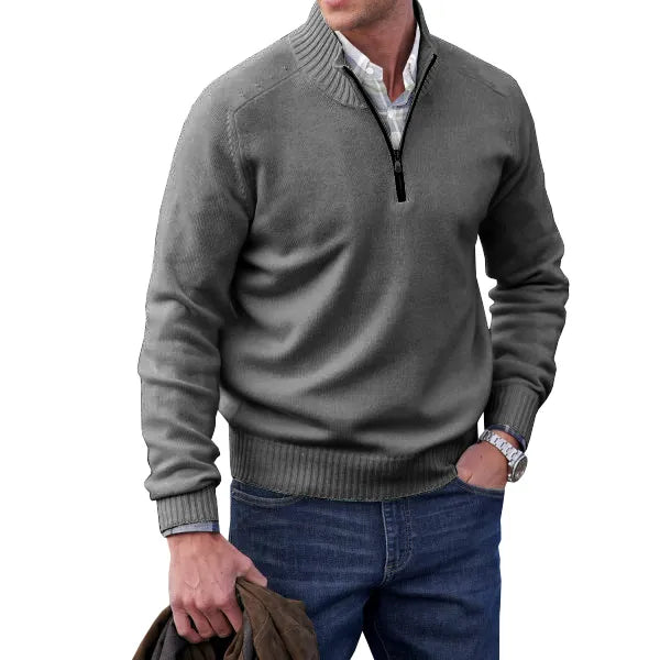 Cassian | Men’s Luxury Cashmere Zip Sweater