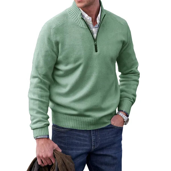 Cassian | Men’s Luxury Cashmere Zip Sweater