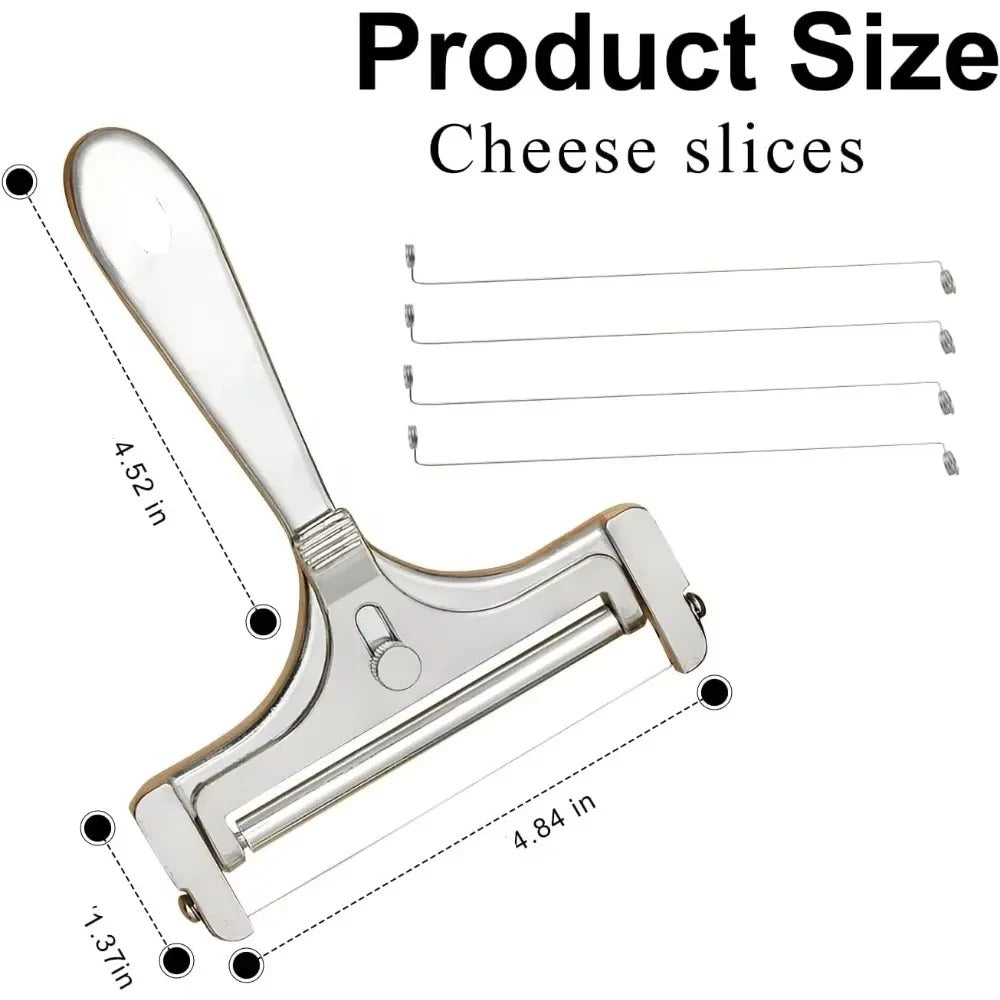 CoutureSlice | Adjustable Stainless Steel Cheese Slicer