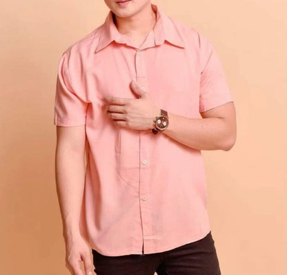 Zane | Men’s Short‑Sleeve Casual Button‑Down Shirt