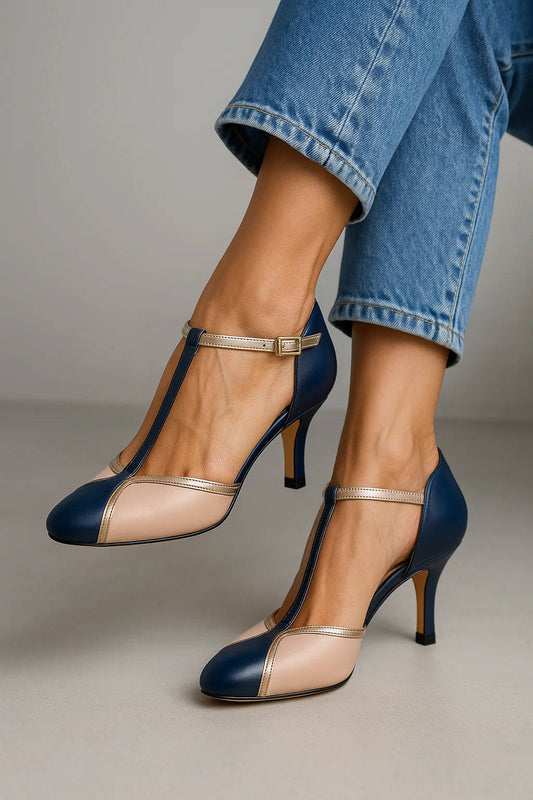 Serelis | Women’s Vintage T-Strap Heels