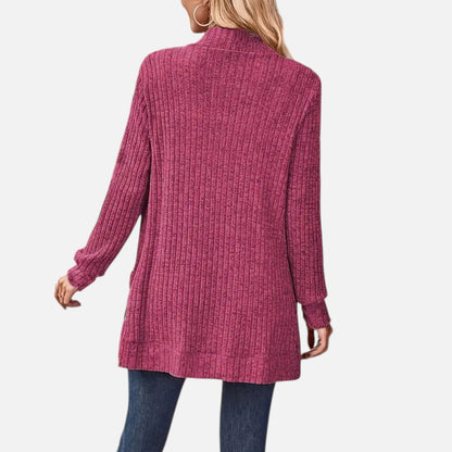 Valentis | Women’s Knit Cardigan with Ribbed Detail
