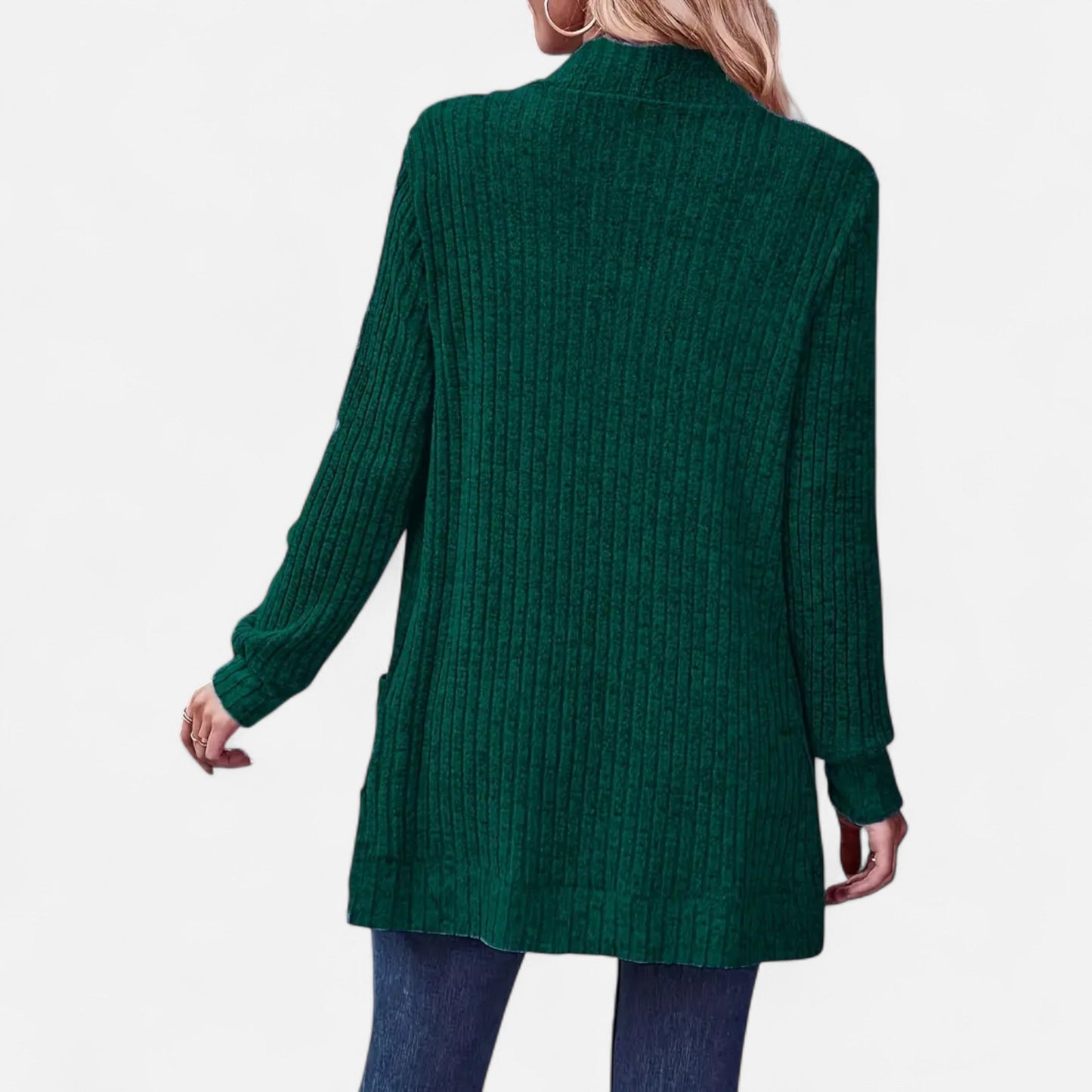 Valentis | Women’s Knit Cardigan with Ribbed Detail