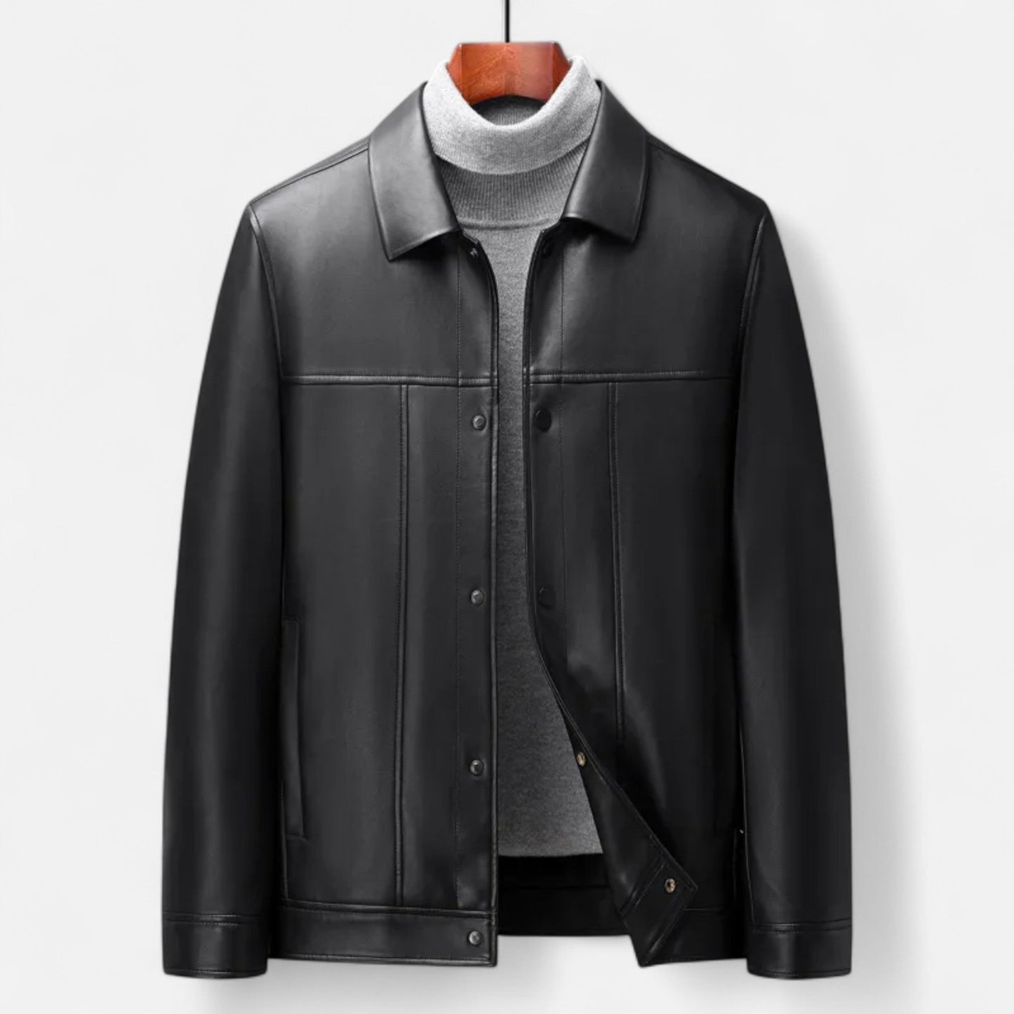 Sterling | Men’s Polo Leather Coat