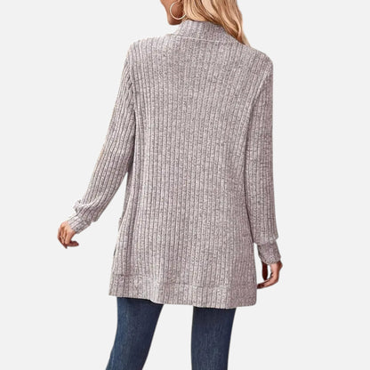 Valentis | Women’s Knit Cardigan with Ribbed Detail