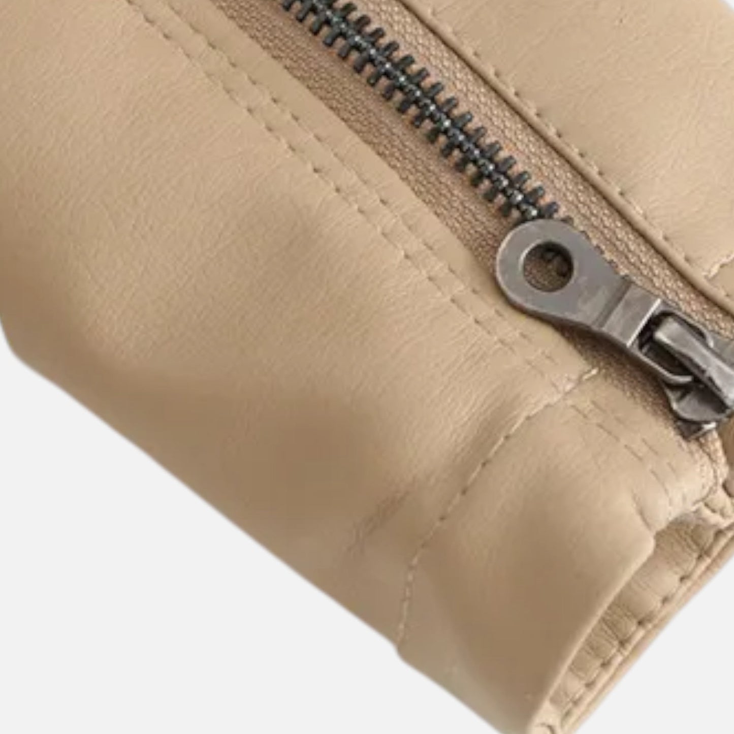 Varenne | Men’s Stand-Collar Leather-Look Jacket