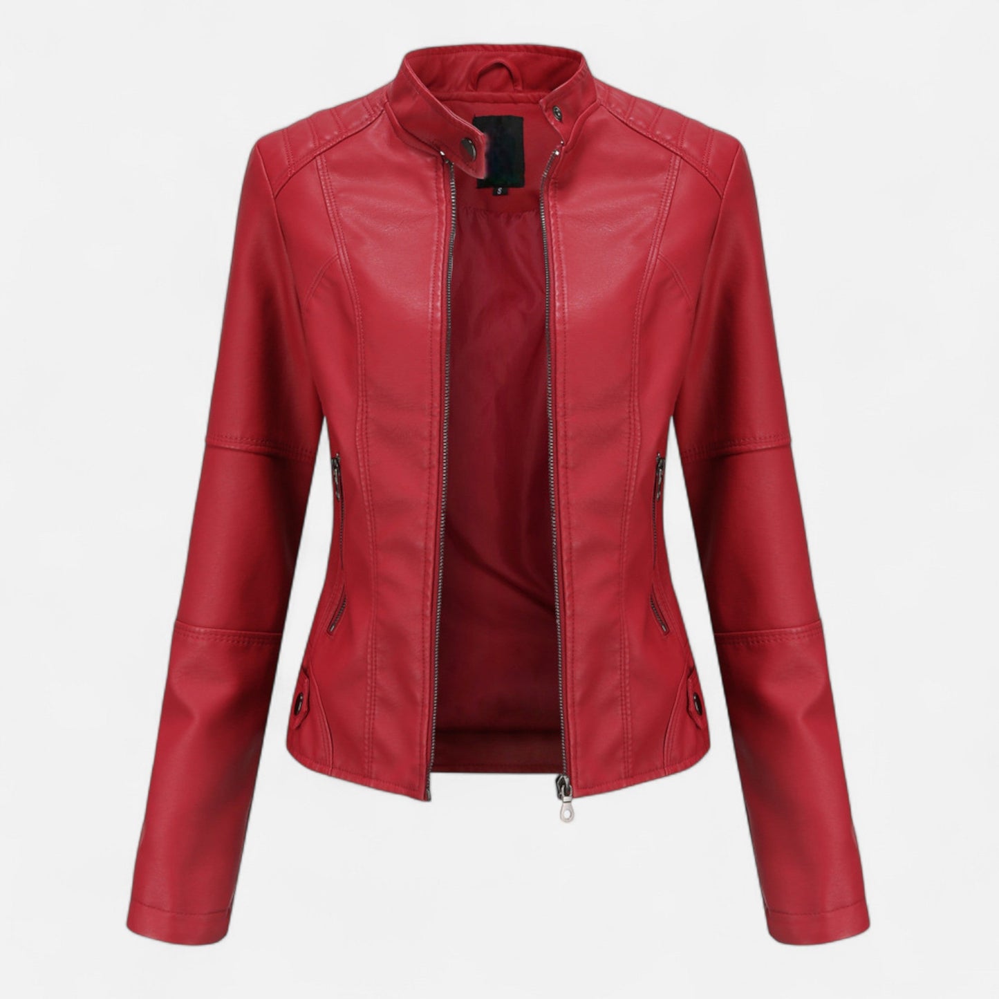 Varenne | Men’s Stand-Collar Leather-Look Jacket