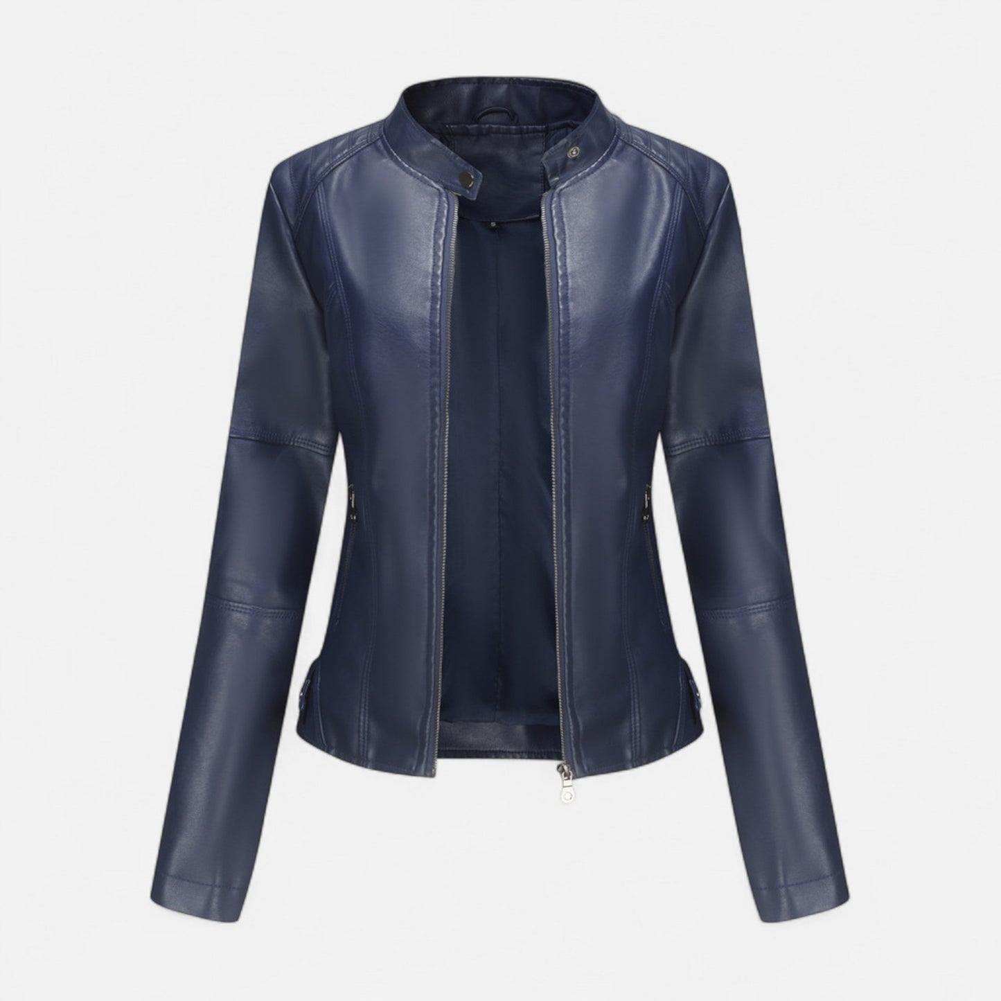 Varenne | Men’s Stand-Collar Leather-Look Jacket