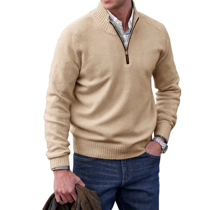 Cassian | Men’s Luxury Cashmere Zip Sweater