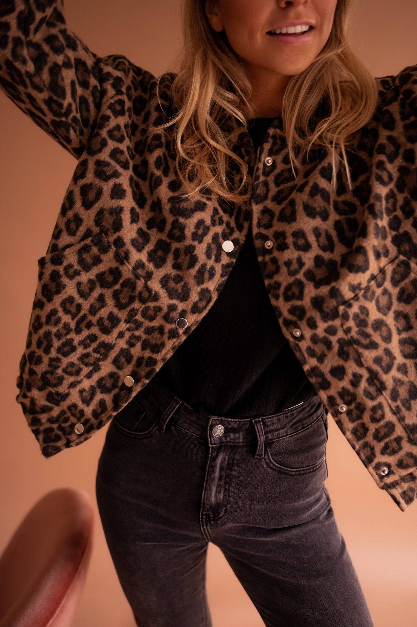 Alba | Women’s Trendy Leopard Print Jacket