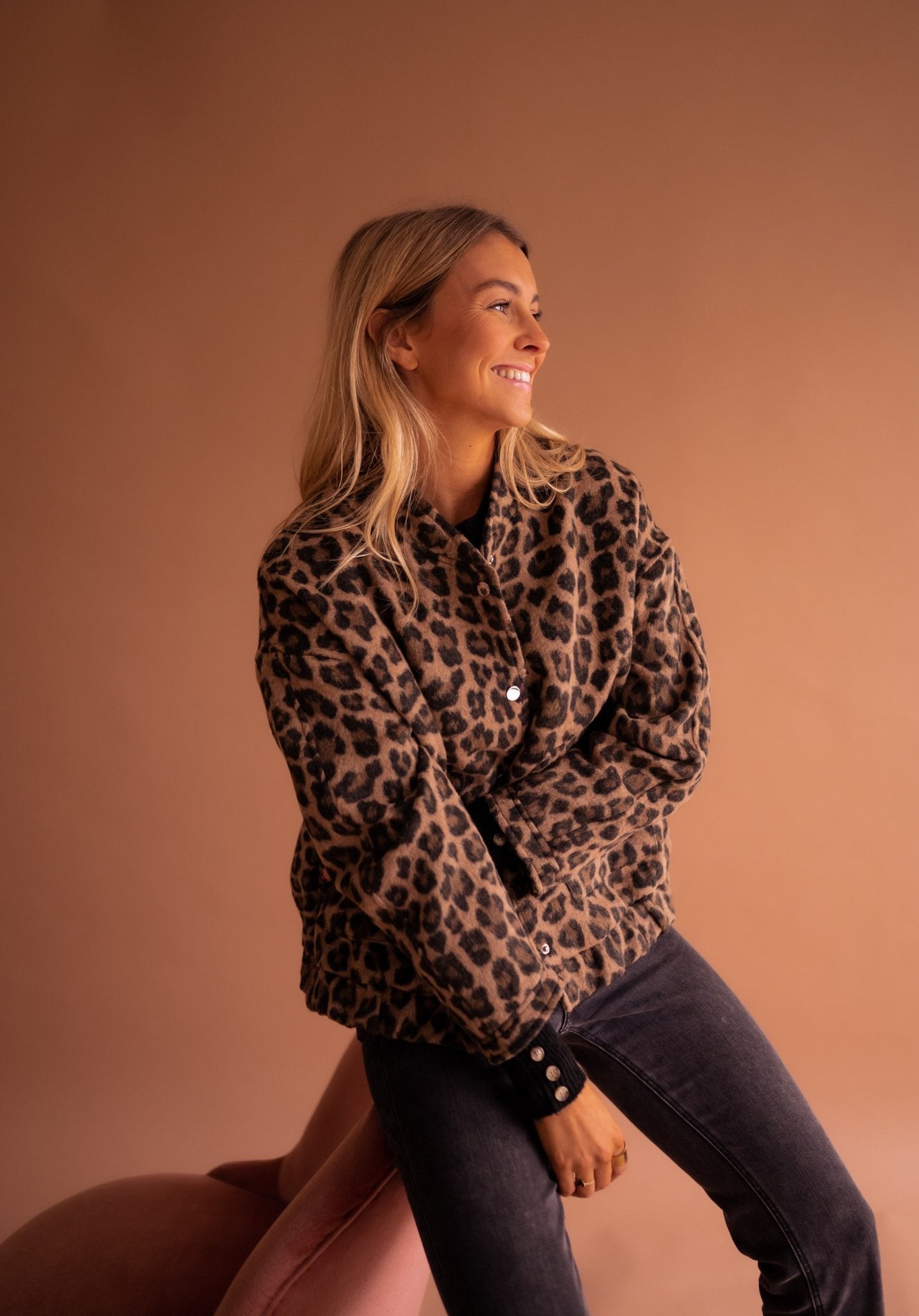 Alba | Women’s Trendy Leopard Print Jacket
