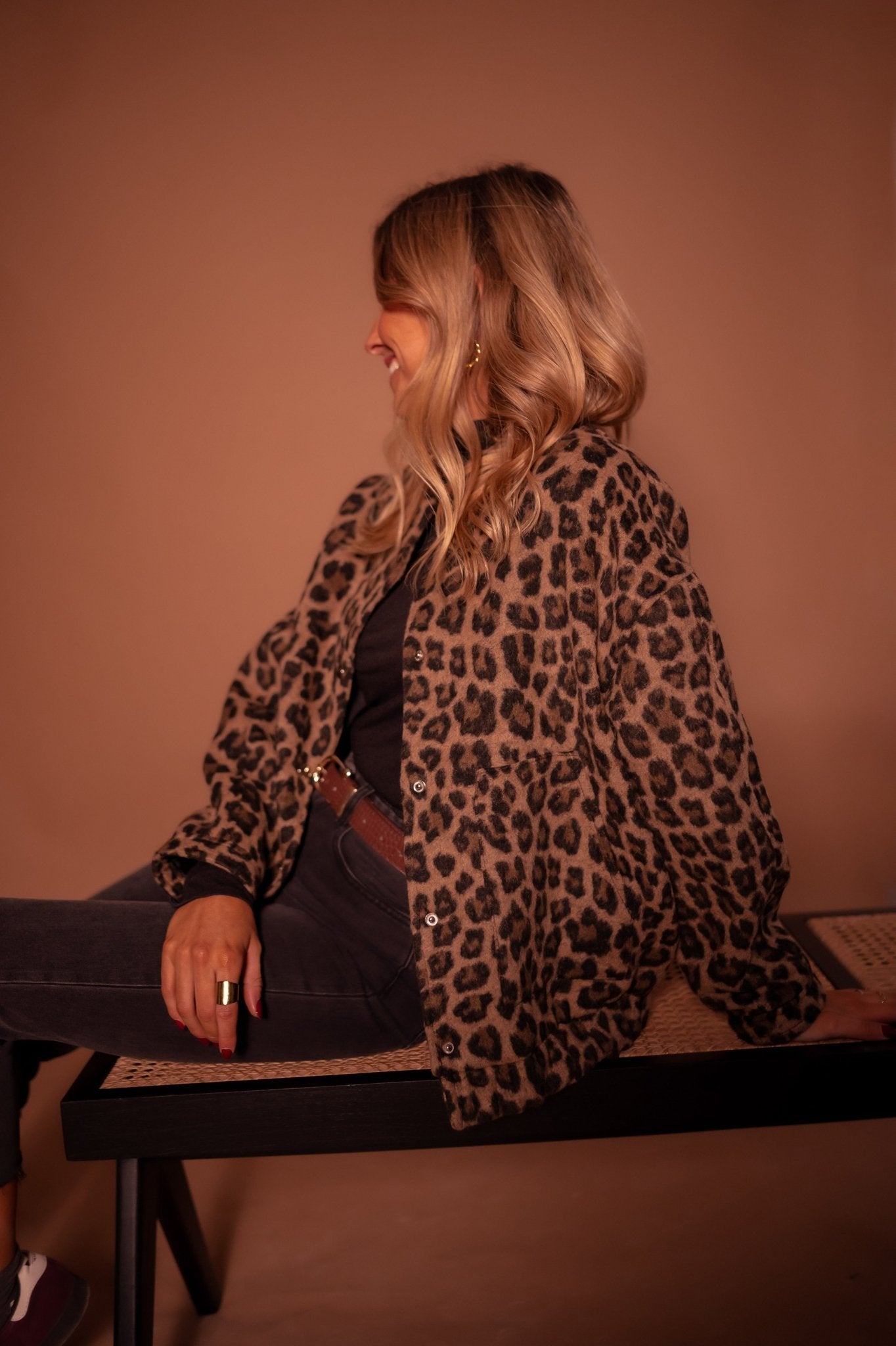 Alba | Women’s Trendy Leopard Print Jacket