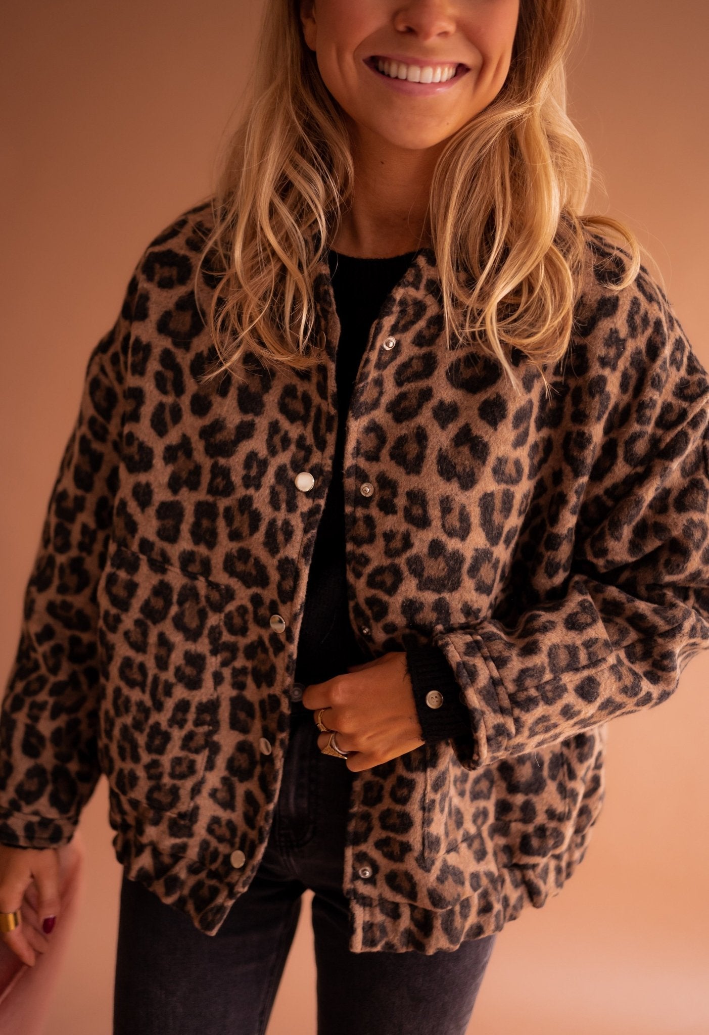 Alba | Women’s Trendy Leopard Print Jacket