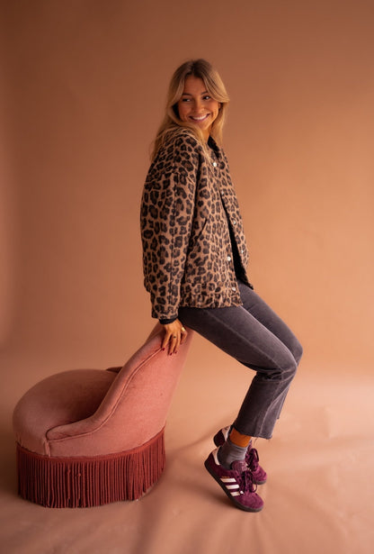 Alba | Women’s Trendy Leopard Print Jacket