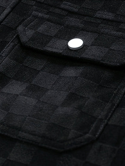 Cairne | Men’s Velour Suede Checkerboard Jacket
