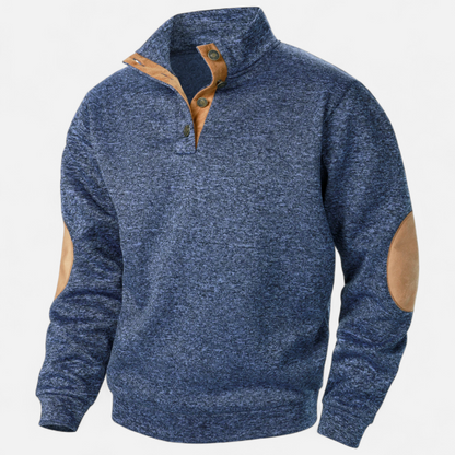 Corvane | Men’s Stand-Up Collar Knitted Sweater