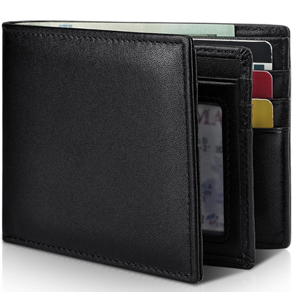 StitchCraft | Men’s Genuine Leather RFID Bifold Wallet