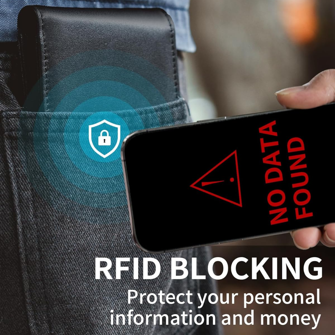 StitchCraft | Men’s Genuine Leather RFID Bifold Wallet