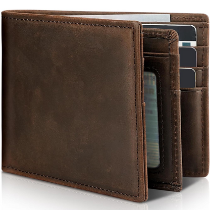 StitchCraft | Men’s Genuine Leather RFID Bifold Wallet