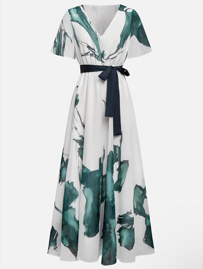 Winonah | Watercolor Maxi Dress